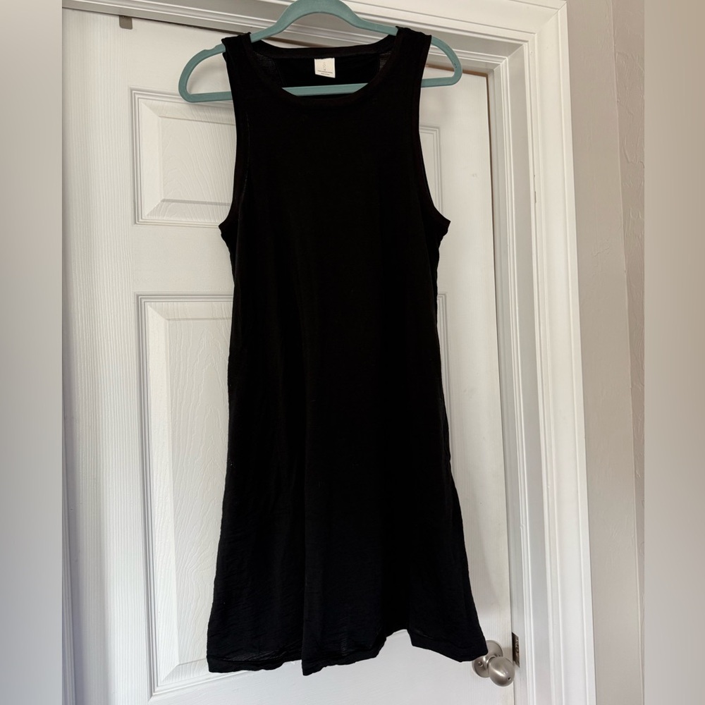 Classic Black Tank Swing Dress - 100% Merino - Picture 3 of 6